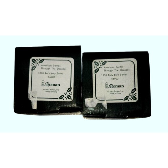 Santas Through The Decades 1930 & 1950 Vtg Box Collectible Christmas Figurines - Picture 10 of 12